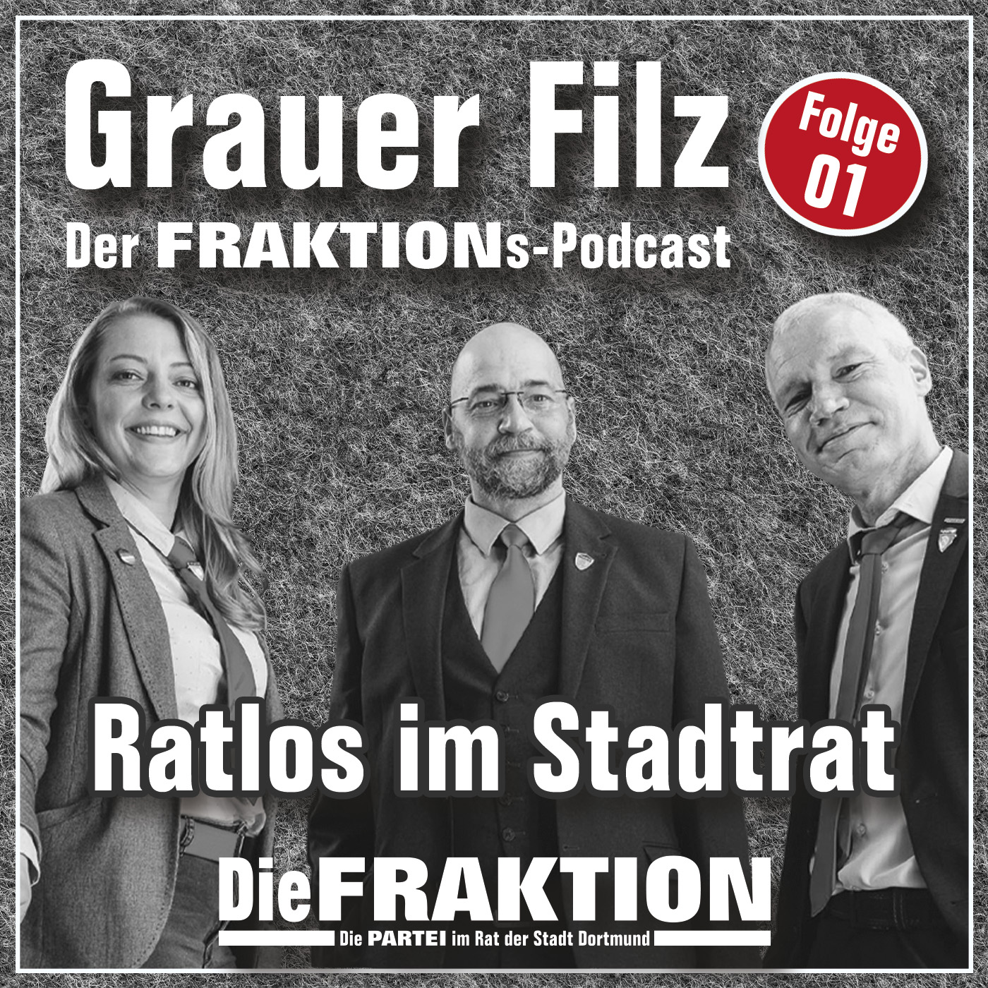 Grauer Filz