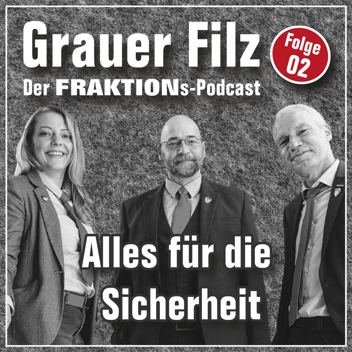 Grauer Filz