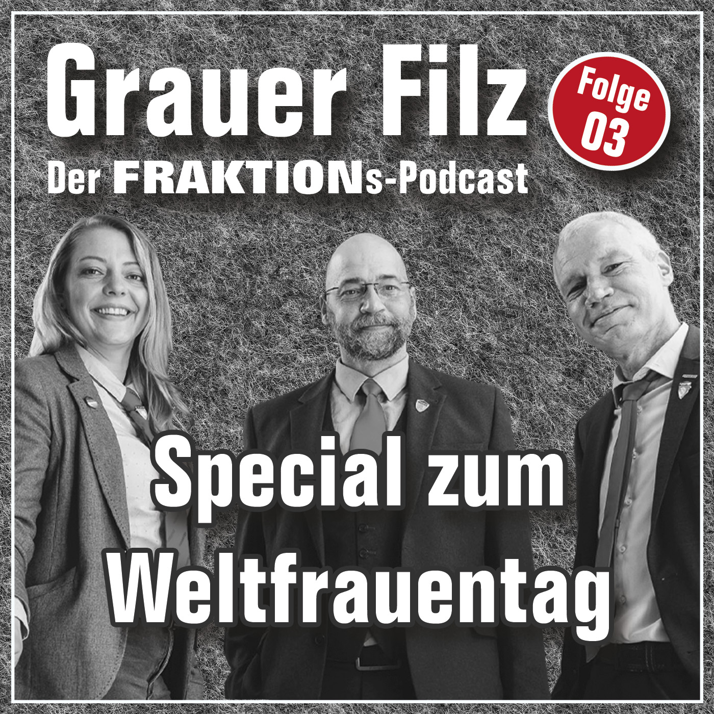 Grauer Filz