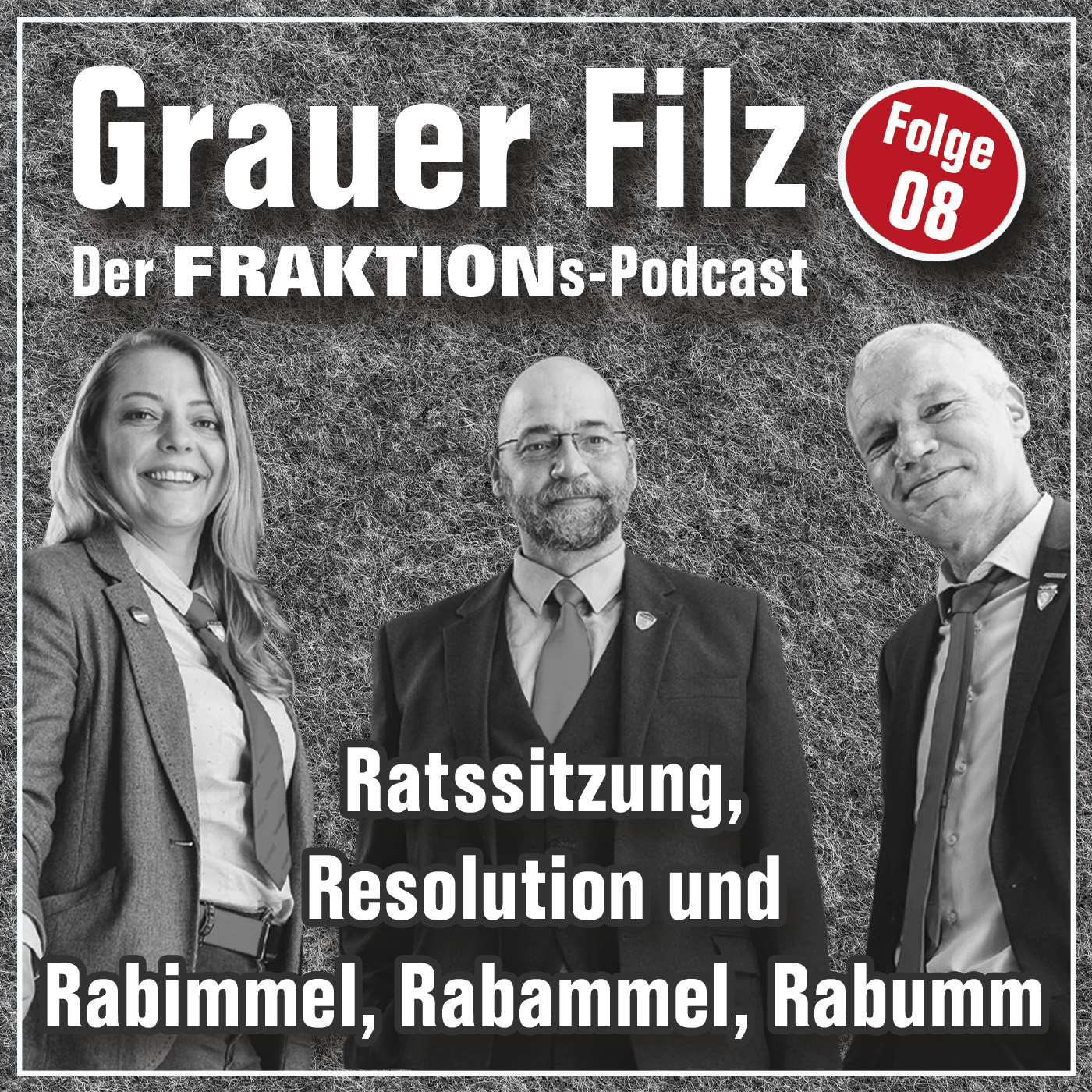 Grauer Filz